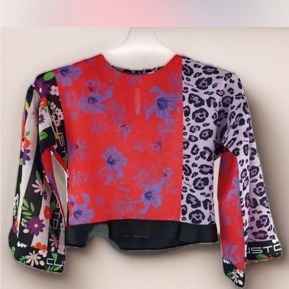 Custo Barcelona Tops - Custo Barcelona Floral and Animal Print Top